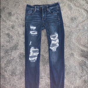 American Eagle Ripped Skinny Jeans/Jeggings